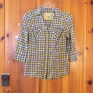 Button up plaid shirt